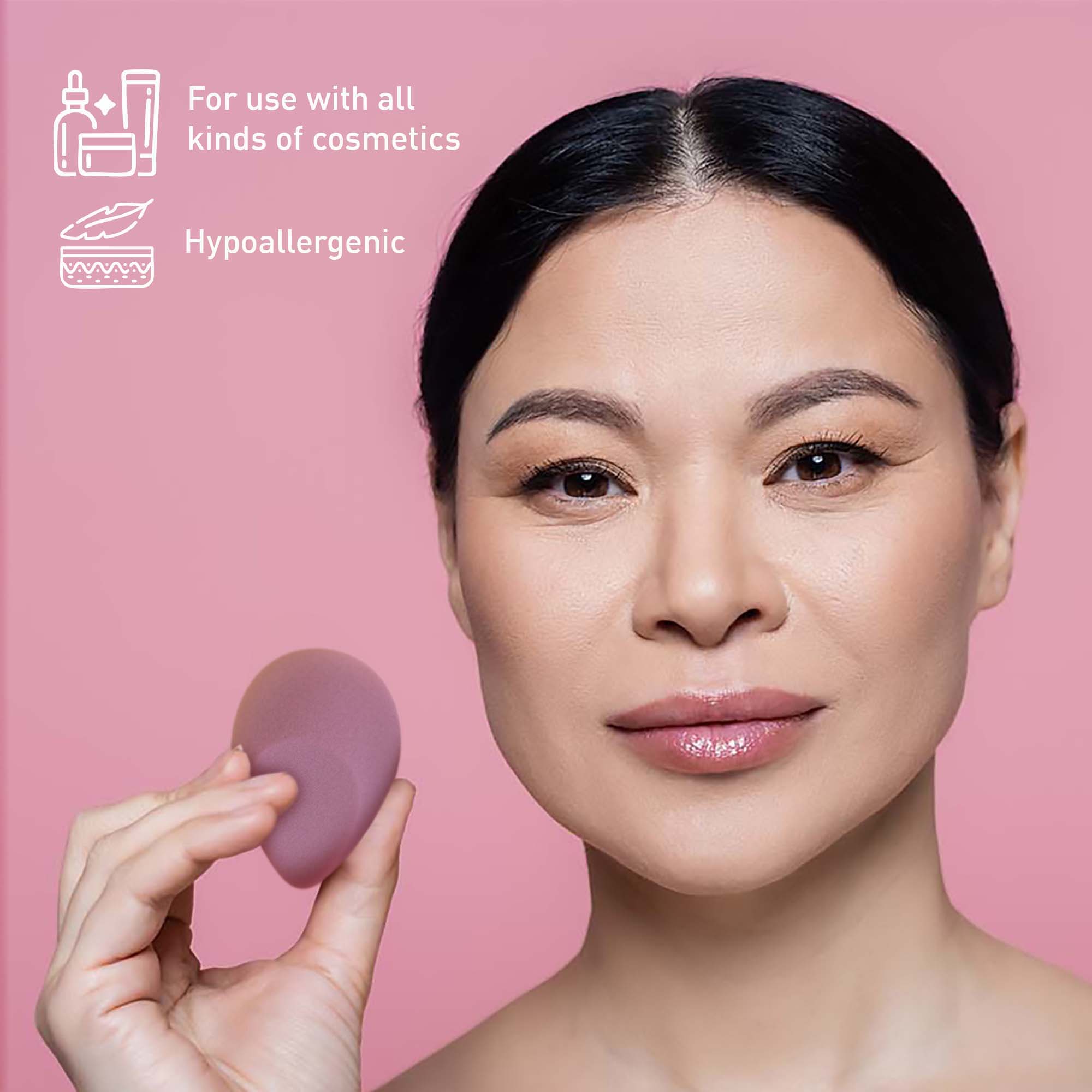 Pursonic Complete Beauty Set: Makeup Brushes, Facial Towels, LED Mirror & Blender Sponges-1