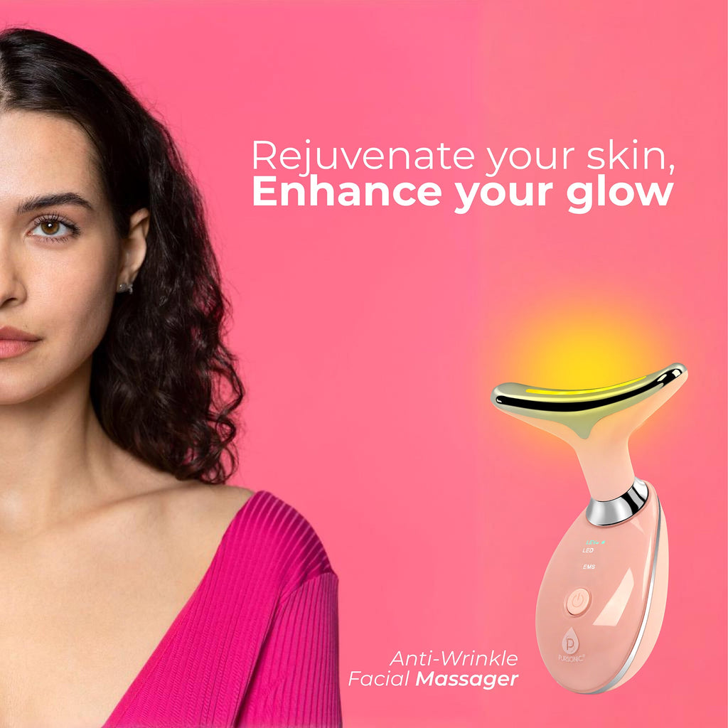 LED Light Therapy Beauty Device - Face & Neck Sculpting Wand